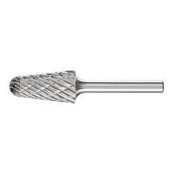 CARBIDE BUR - 14DEG TAPER, STEEL CUT