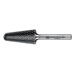 CARBIDE BUR - 14DEG TAPER, DBL CUT