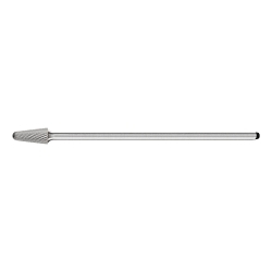 CARBIDE BUR - 14DEG TAPER, DBL CUT
