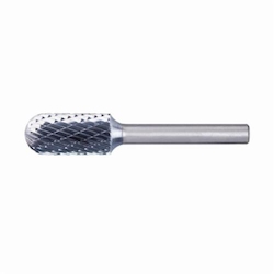 HICOAT CYL BUR (RADIUS END), DBL CUT