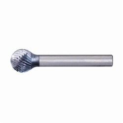 HICOAT BALL BUR DBL CUT 3/8X5/16X1/4SHK
