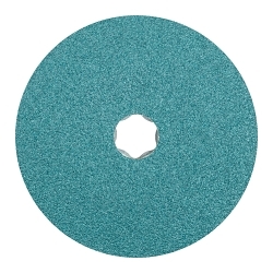 COMBICLICK FIBER DISC, 5IN DIA ZIRCONIA
