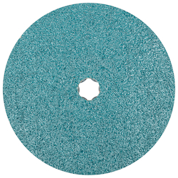 COMBICLICK FIBER DISC, 7IN DIA ZIRCONIA