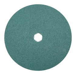 COMBICLICK FIBER DISC, 7IN DIA ZIRCONIA