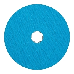 COMBICLICK FIBER DISC, 5IN DIA ZIRCONIA