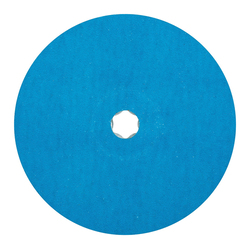 COMBICLICK FIBER DISC, 7IN DIA ZIRCONIA