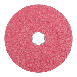 COMBICLICK FIBER DISC, 4-1/2 DIA CERAMIC