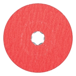 COMBICLICK FIBER DISC, 4-1/2 DIA CERAMIC