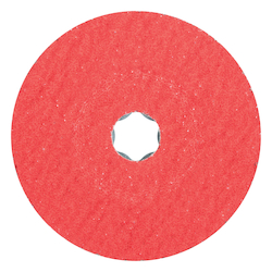 COMBICLICK FIBER DISC, 4-1/2 DIA CERAMIC