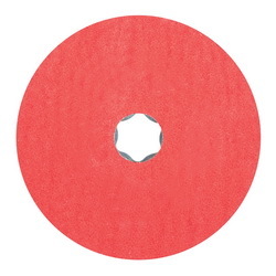 COMBICLICK FIBER DISC, 4-1/2 DIA CERAMIC