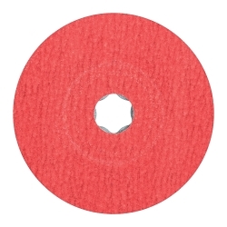 COMBICLICK FIBER DISC, 4-1/2 DIA CERAMIC