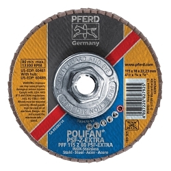 4-1/2X5/8-11 POLIFAN FLAP DISC - FLAT