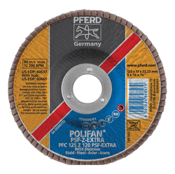 5INX7/8 POLIFAN FLAP DISC - CONICAL