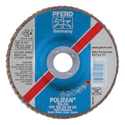 4INX5/8 POLIFAN FLAP DISC - FLAT SG,