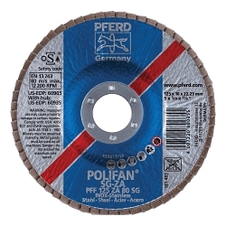 5INX7/8 POLIFAN FLAP DISC - FLAT SG,