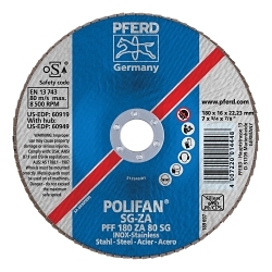 7INX7/8 POLIFAN FLAP DISC - FLAT SG,