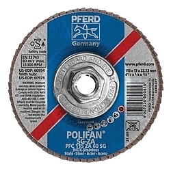 4-1/2X5/8-11 POLIFAN FLAP DISC - CONICAL