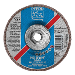 5INX5/8-11 POLIFAN FLAP DISC - CONICAL