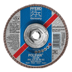 5INX5/8-11 POLIFAN FLAP DISC - CONICAL