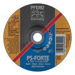 7INX1/4 GRINDING WHEEL, 7/8AH A 24 L