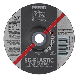 7INX1/4 GRINDING WHEEL, 7/8AH A 24 R SG