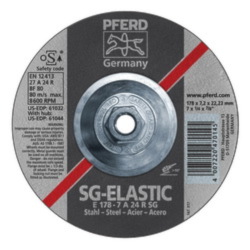 7INX1/4 GRINDING WHEEL, 5/8-11 THD. A 24