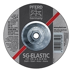 7INX1/4 GRINDING WHEEL, 5/8-11 THD. T28