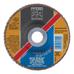 4INX5/8 POLIFAN FLAP DISC - FLAT PSF,