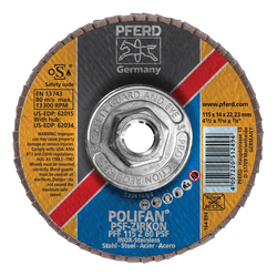 4-1/2X5/8-11 POLIFAN FLAP DISC - FLAT