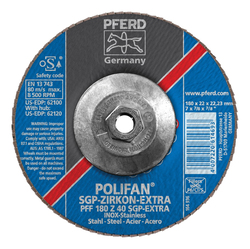 7INX5/8-11 POLIFAN FLAP DISC - FLAT SGP,