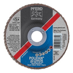 4INX5/8 POLIFAN FLAP DISC - FLAT SG,