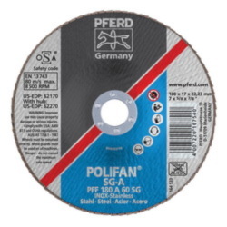 7INX7/8 POLIFAN FLAP DISC - FLAT SG, AO,