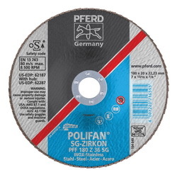 7INX7/8 POLIFAN FLAP DISC - FLAT SG,