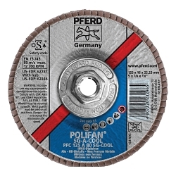 5INX5/8-11 POLIFAN FLAP DISC - CONICAL