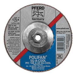 7INX5/8-11 POLIFAN FLAP DISC - CONICAL