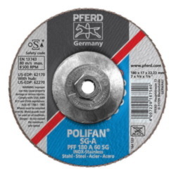 7INX5/8-11 POLIFAN FLAP DISC - FLAT SG,