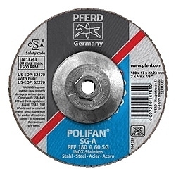 7INX5/8-11 POLIFAN FLAP DISC - FLAT SG,