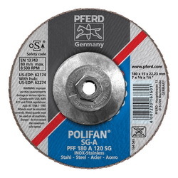 7INX5/8-11 POLIFAN FLAP DISC - FLAT SG,