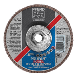 5INX5/8-11 POLIFAN FLAP DISC - CONICAL