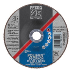 7INX7/8 POLIFAN FLAP DISC - CONICAL SG,