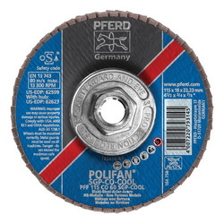 4-1/2X5/8-11 POLIFAN FLAP DISC - FLAT