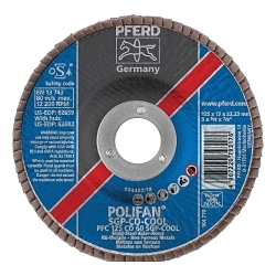 5INX7/8 POLIFAN FLAP DISC - CONICAL SGP
