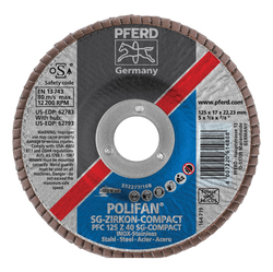 5INX7/8 POLIFAN FLAP DISC - CONICAL SG,