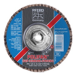 5IN POLIFAN-STRONG FLAP DISC SGP,