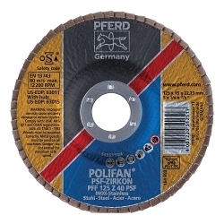 5INX7/8 POLIFAN FLAP DISC- FLAT PSF,