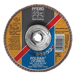 5INX5/8-11 POLIFAN FLAP DISC - CONICAL