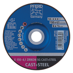 6INX1/8 PIPELINE WHEEL, 7/8AH (4.1MM) ZA