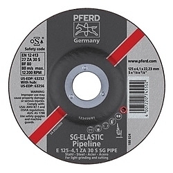 5INX1/8 PIPELINE WHEEL, 7/8AH (4.1MM) ZA