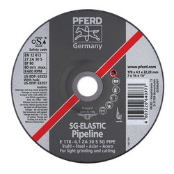 7INX1/8 PIPELINE WHEEL, 7/8AH (4.1MM) ZA