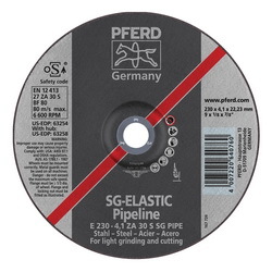 9INX1/8 PIPELINE WHEEL, 7/8AH (4.1MM) ZA